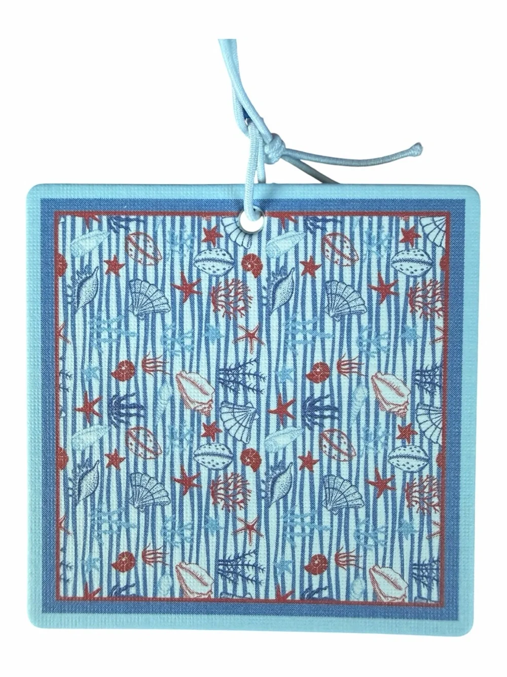 PIPER K | Nautical Starfish Shell Ocean Coral Scarf NWT